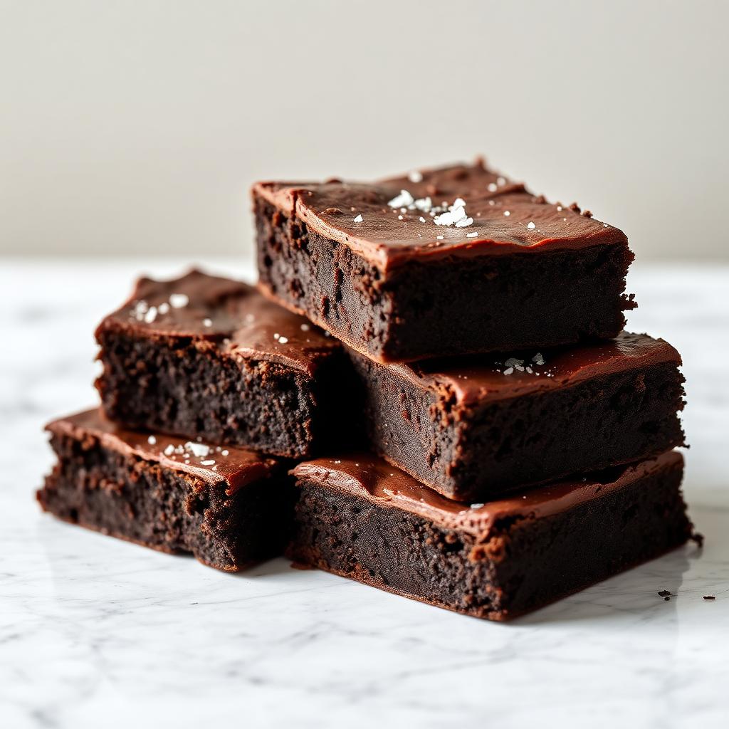 Brownies artesanales con sal de mar